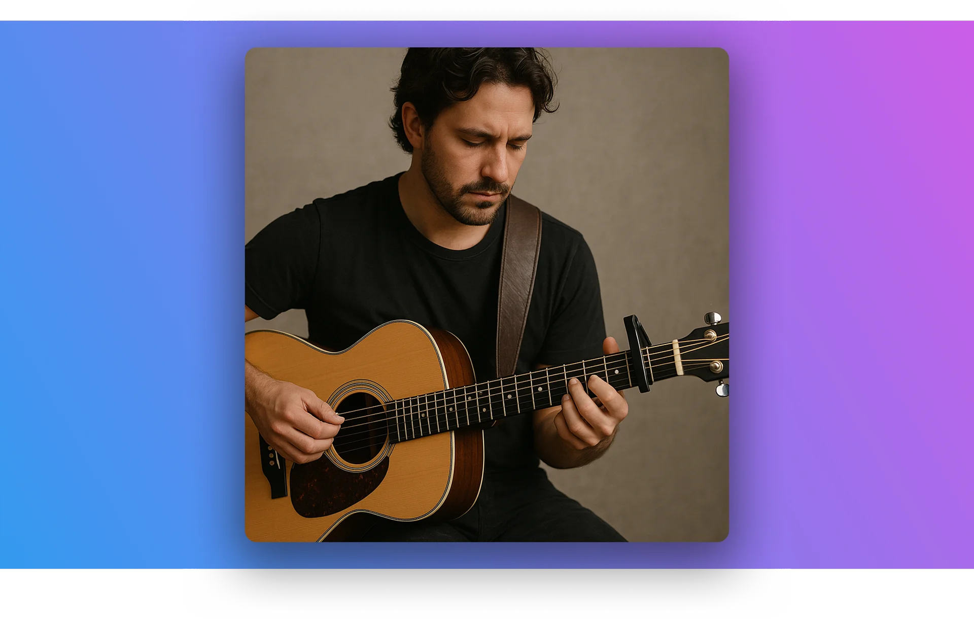 guitar with capo