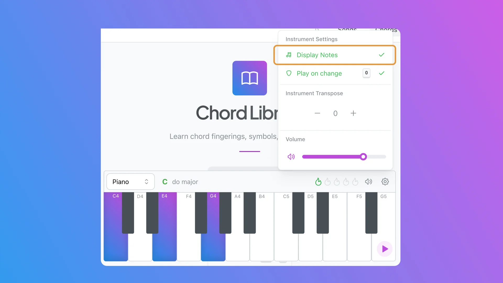 chordbaby piano notes