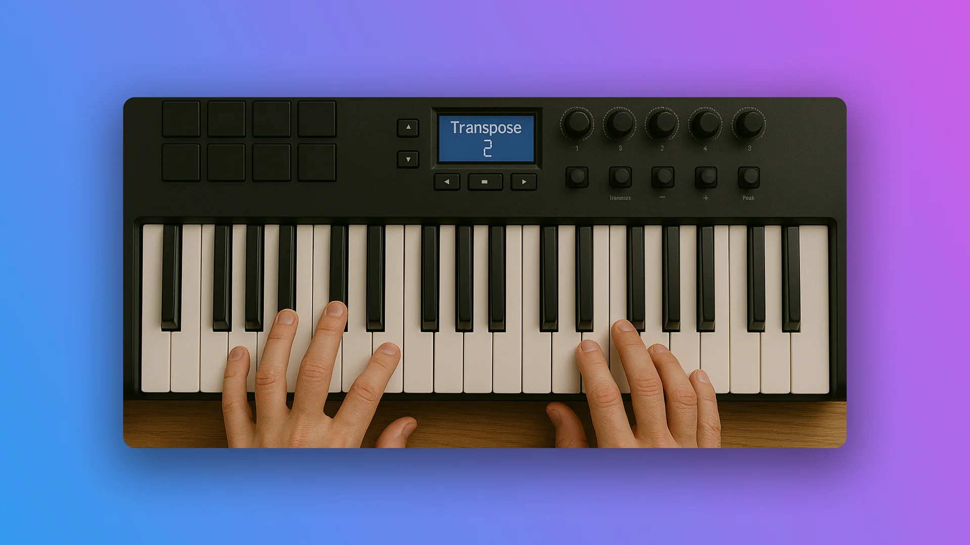transposed midi keyboard