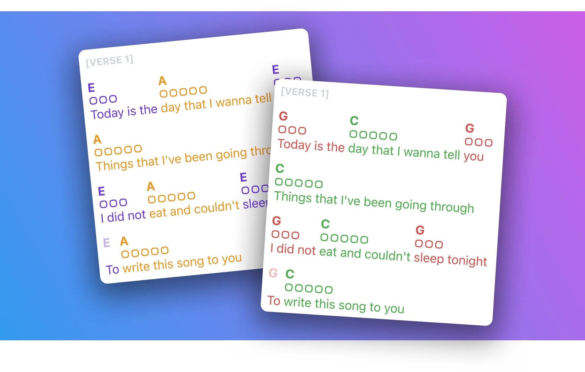 chordbaby transposition